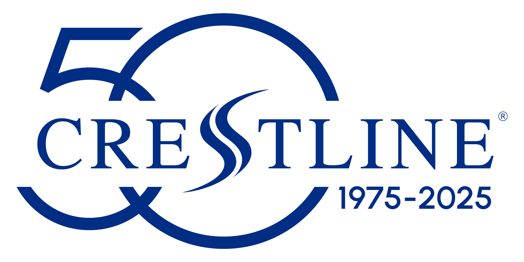 Crestline Coach anniversary logo